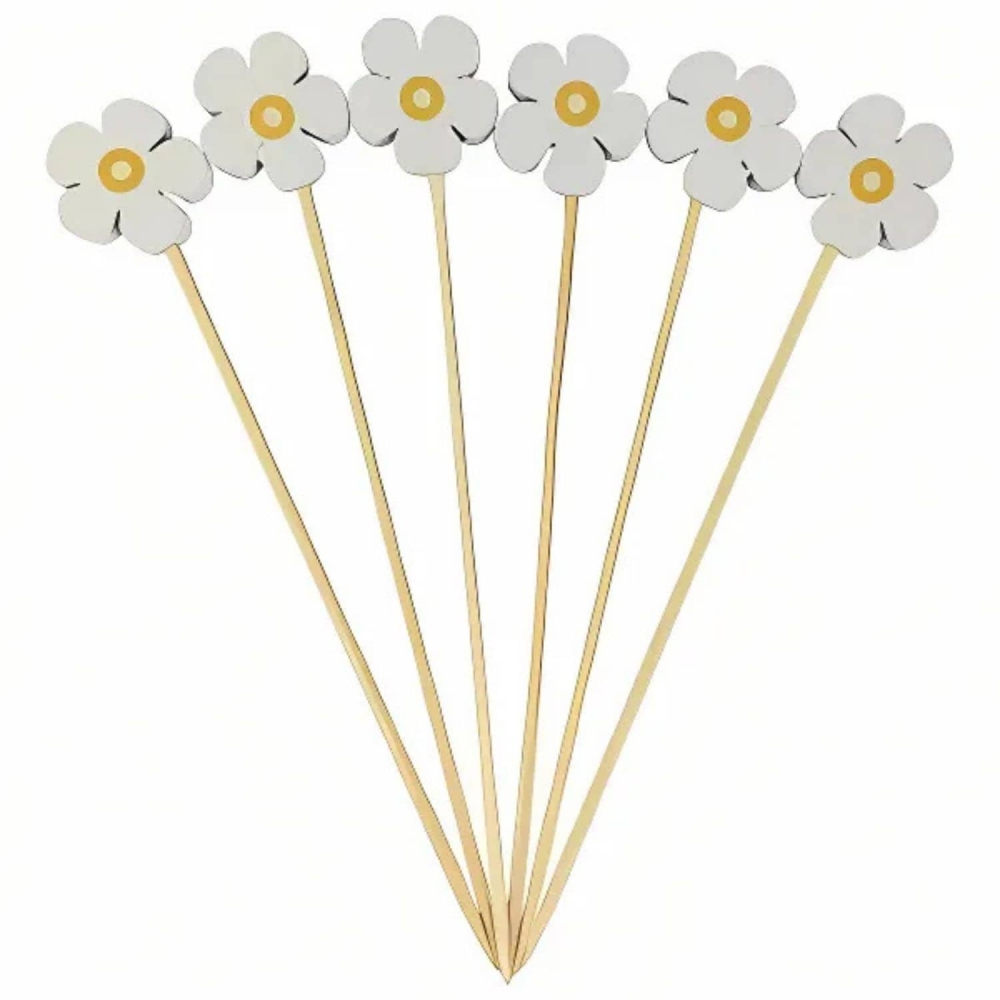 Palito De Bambu Margarida Para Petisco Art Lille 20un
