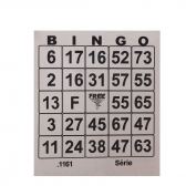 Cartela De Bingo Pequena 100 Folhas - Un
