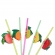 Canudo Decorado Com Frutas Flex Strawplast 6mm 10un