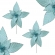 Bico Papagaio Azul Claro 35cm Florarte